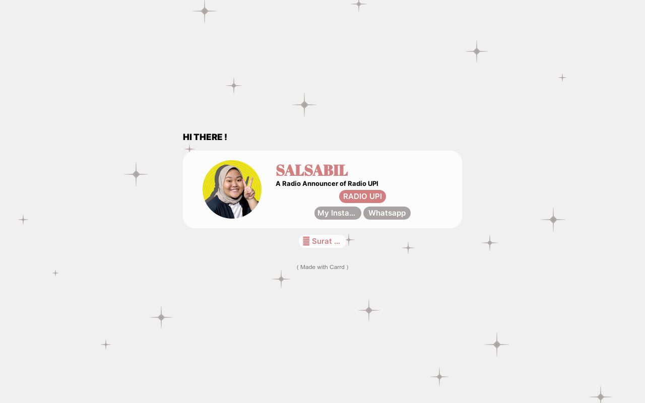 Carrd profile picture for @salsabil